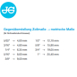 Preview: John Guest Steckverbinder Tabelle